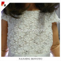 JannyBB white flower lace for toddler dress